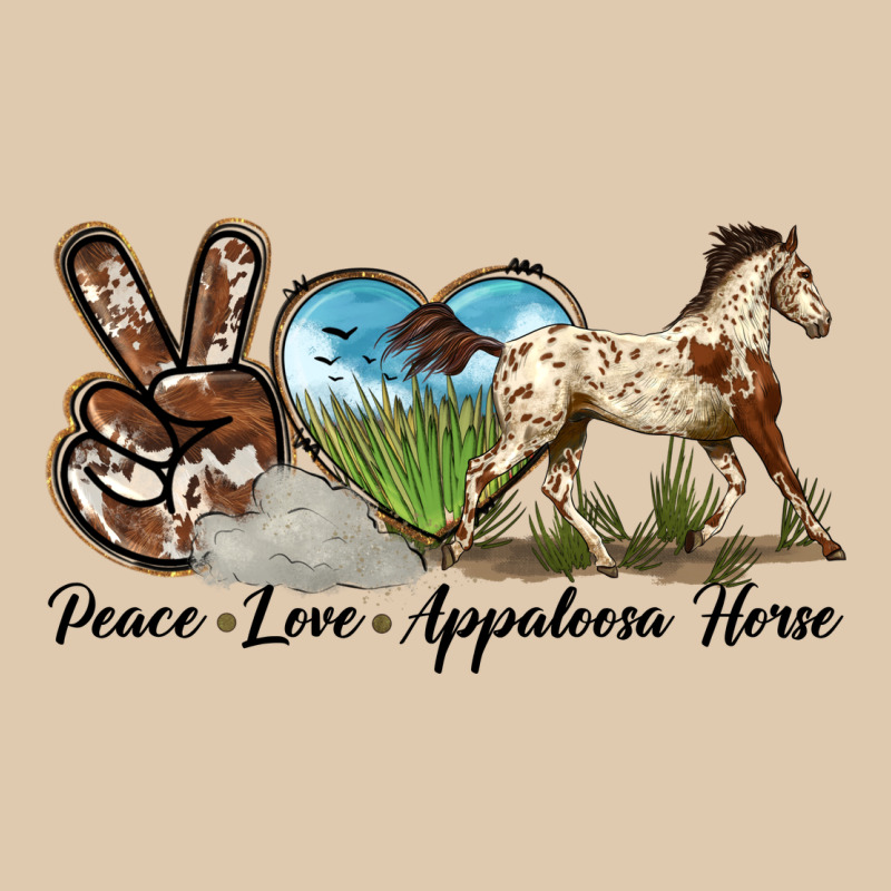 Peace Love Appaloosa Horse Heavyweight Sweatshirt by LillyAllenDesigns | Teevron