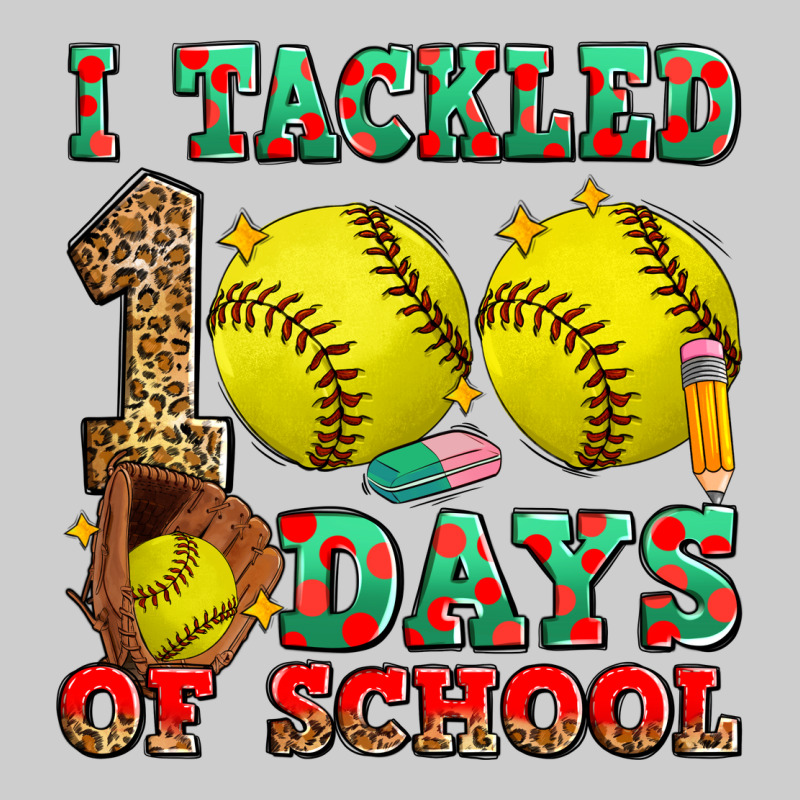 I Tackled 100 Days Of School Softball Premium Tee by Zillion Design Studio | Teevron