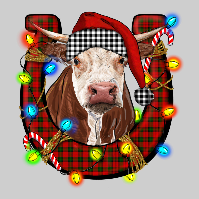 Christmas Horseshoe With Hereford Cow Premium Tee by RanaPortraitStore | Teevron
