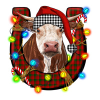 christmas horseshoe with hereford cow | Teevron