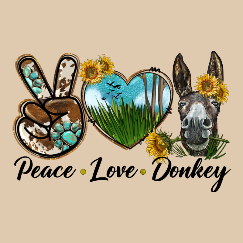 Peace Love Donkey Head Heavyweight Sweatshirt by LillyAllenDesigns | Teevron