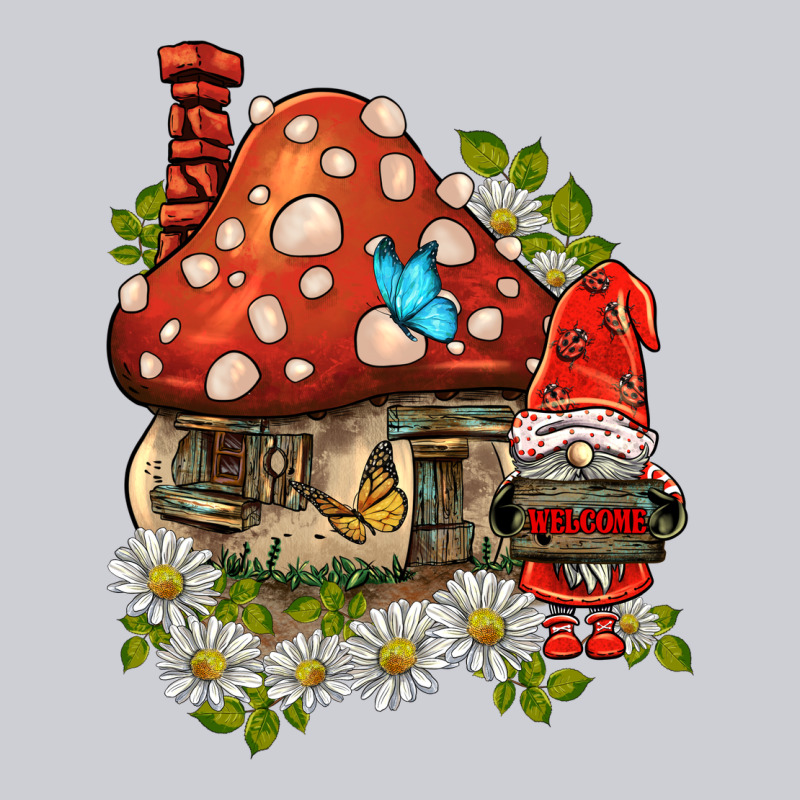Welcome Gnome Ladybug Heavyweight Sweatshirt by BarkalooDesign | Teevron