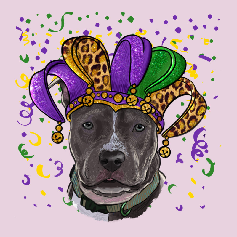 Mardi Gras Pitbull Ladies Tee by RanaPortraitStore | Teevron