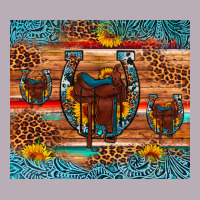 Saddle Horseshoe Leopard Sunflower Vintage Tee | Teevron