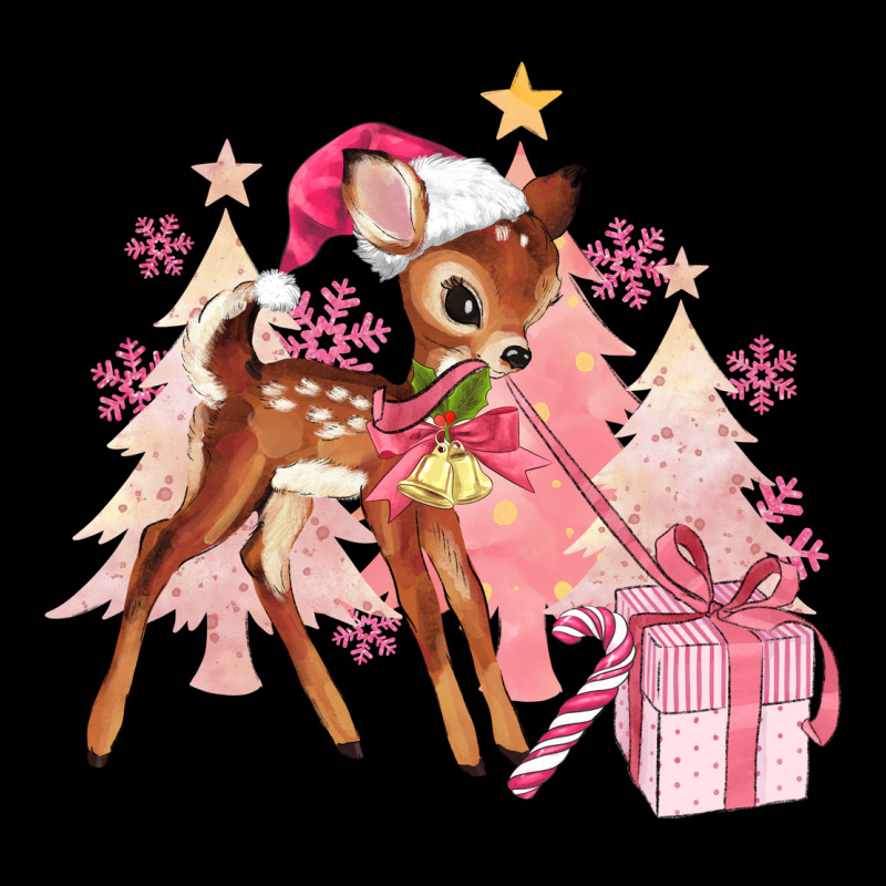 Reindeer Pink Christmas Zipper Hoodie by MaliasSmallBusiness | Teevron