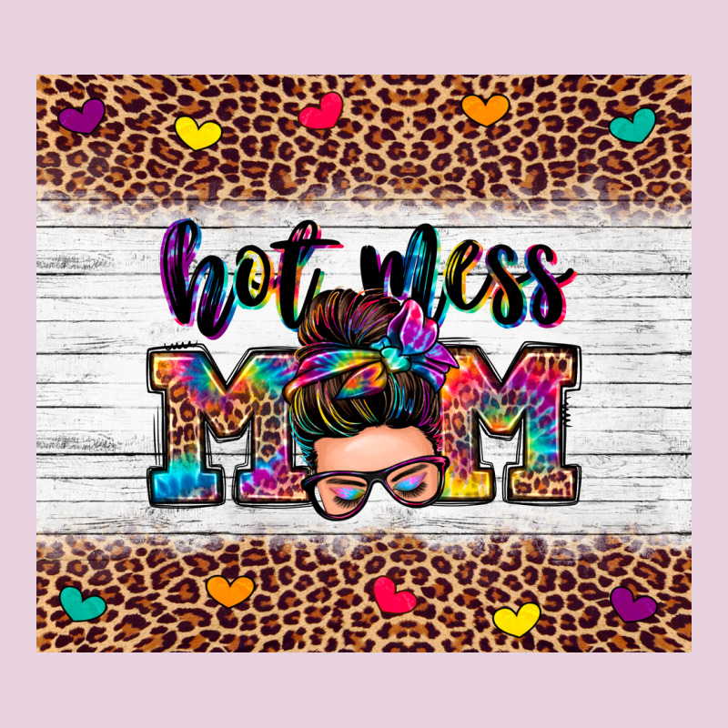 Hot Mess Mom Ladies Tee by Zillion Design Studio | Teevron
