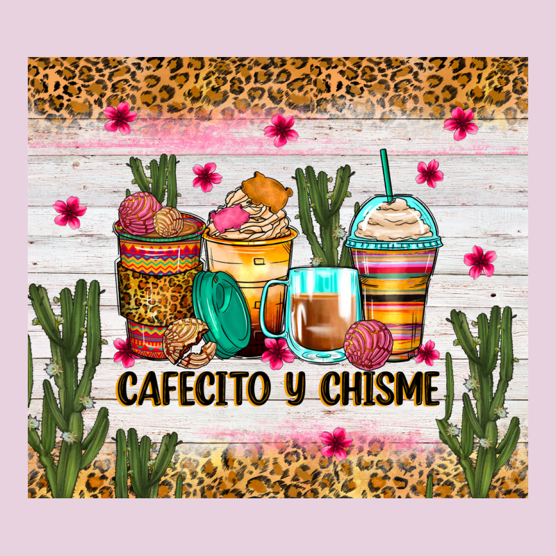 Cafecito Y Chisme Coffee Cups Ladies Tee by Zillion Design Studio | Teevron