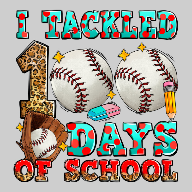 I Tackled 100 Days Of School Baseball Premium Tee by Zillion Design Studio | Teevron