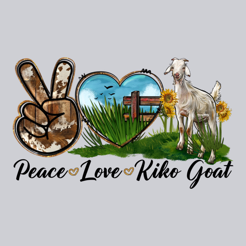Peace Love Kiko Goat Heavyweight Sweatshirt by LillyAllenDesigns | Teevron