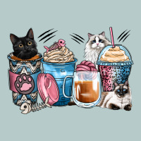 Cat Coffee Cups Heavy Core Tee | Teevron