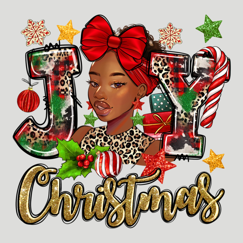 Christmas Joy Black Woman Zipper Hoodie by MaliasSmallBusiness | Teevron