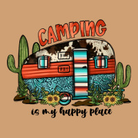 Camping Is My Happy Place Vintage Tee | Teevron