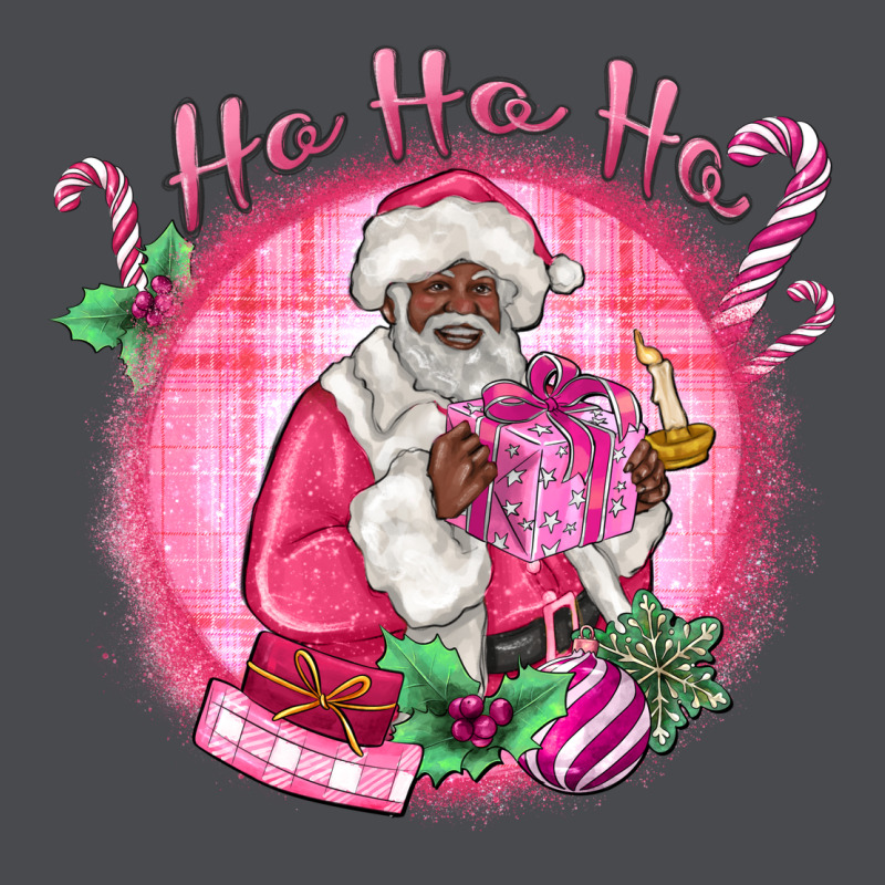 Ho Ho Ho Pink Black Santa Christmas Zipper Hoodie by MaliasSmallBusiness | Teevron