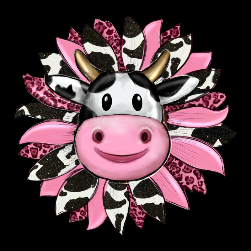 Pink Leopard Sunflower Cow Premium Tee by RanaPortraitStore | Teevron