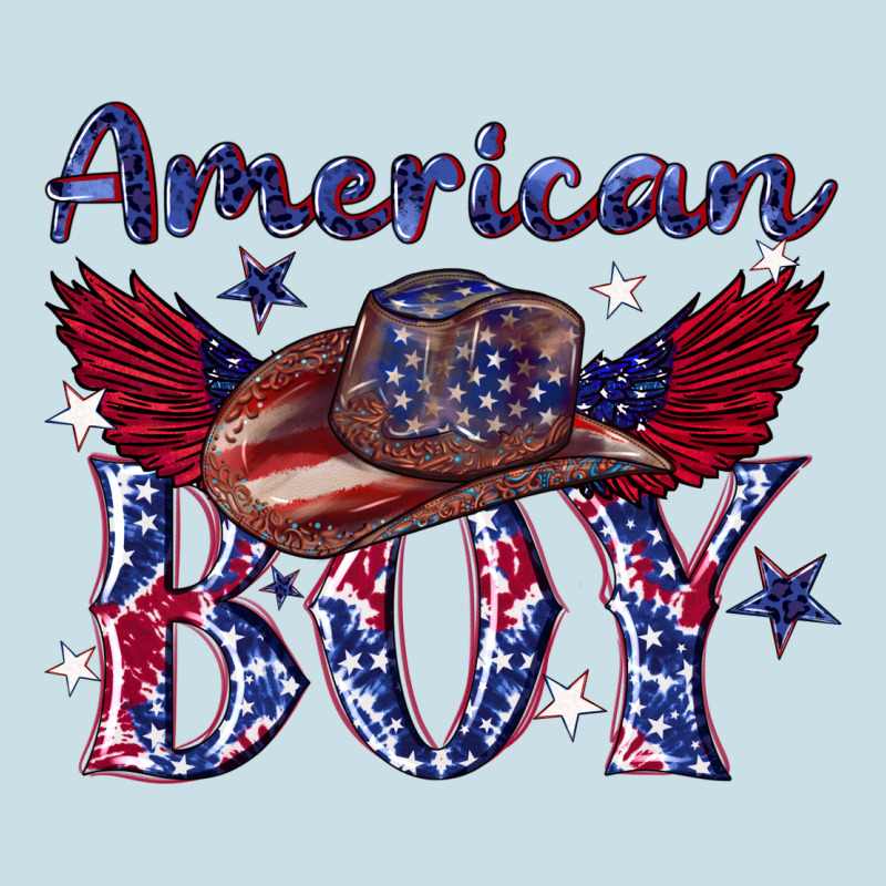 American Boy With Cowboy Ladies Tee by texasbilliewilder | Teevron