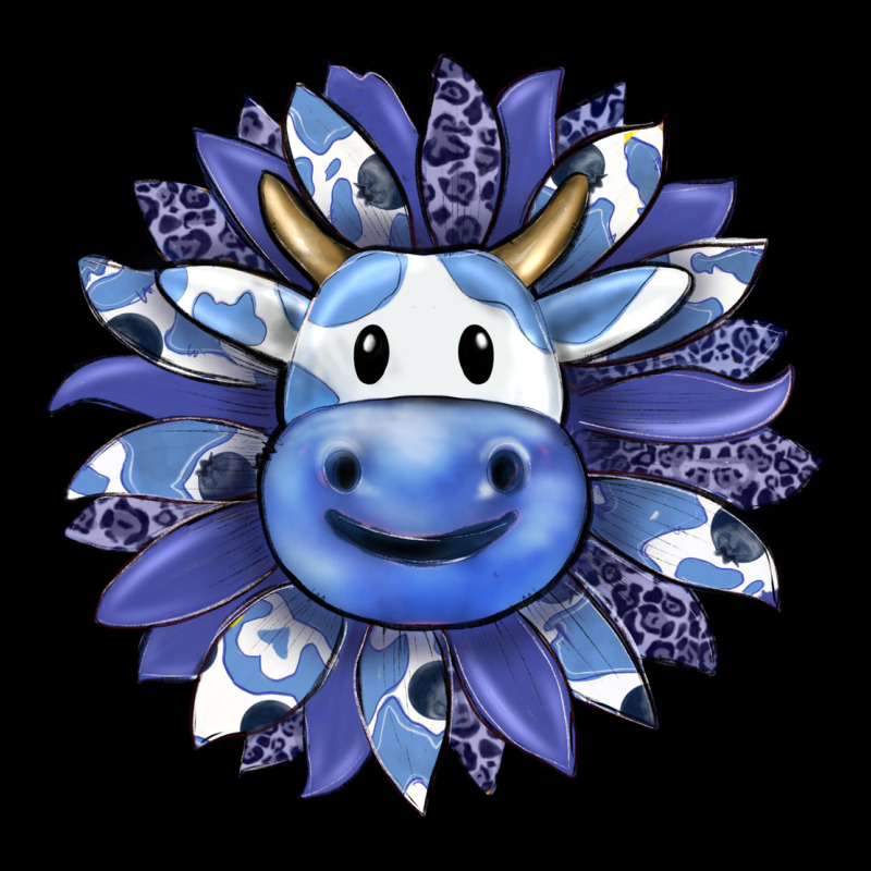 Blueberry Milkshake Cow Sunflower Premium Tee by RanaPortraitStore | Teevron