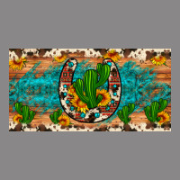 Cactus Sunflower Horseshoe License Plate Vintage Tee | Teevron