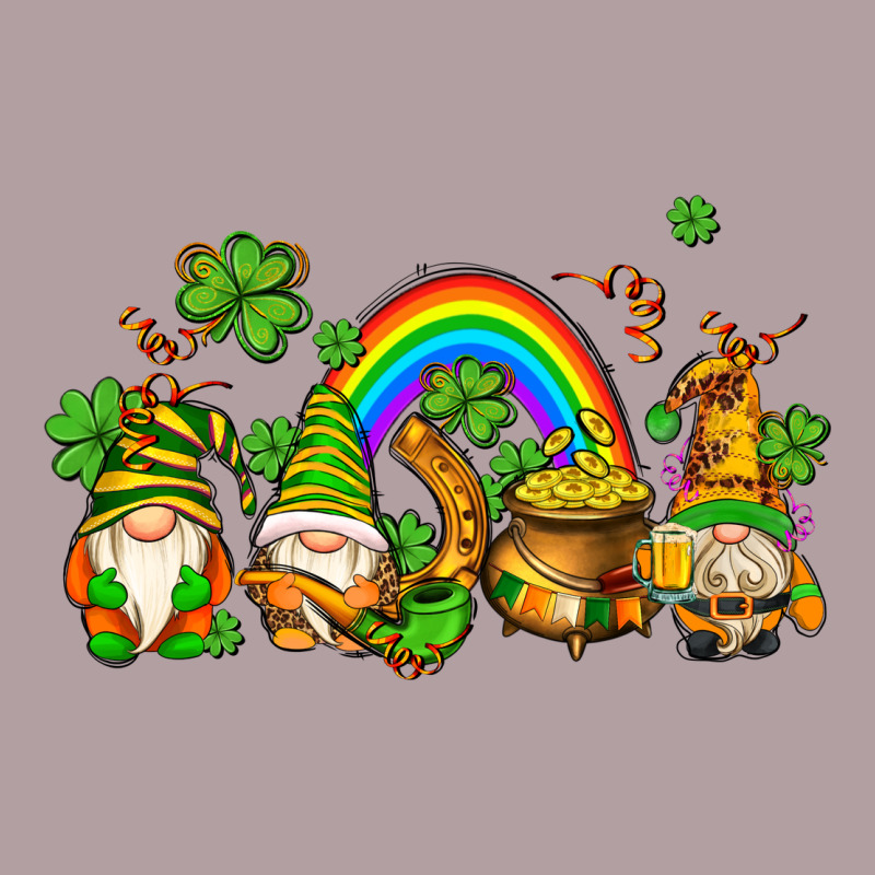 St Patricks Gnomes With Rainbow Vintage Hoodie by AdoDesignShop | Teevron