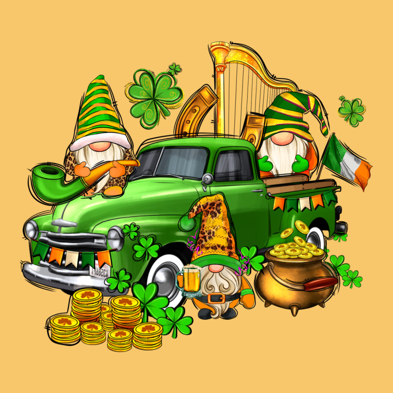 St Patricks Gnomes  With Farm Truck Vintage Hoodie by AdoDesignShop | Teevron