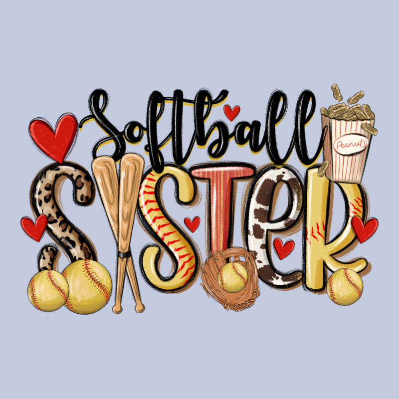 Softball Sister Long Sleeve Tee by MaliasSmallBusiness | Teevron