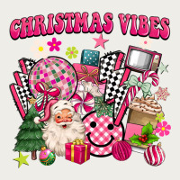 Retro Pink Christmas Vibes Zipper Hoodie | Teevron