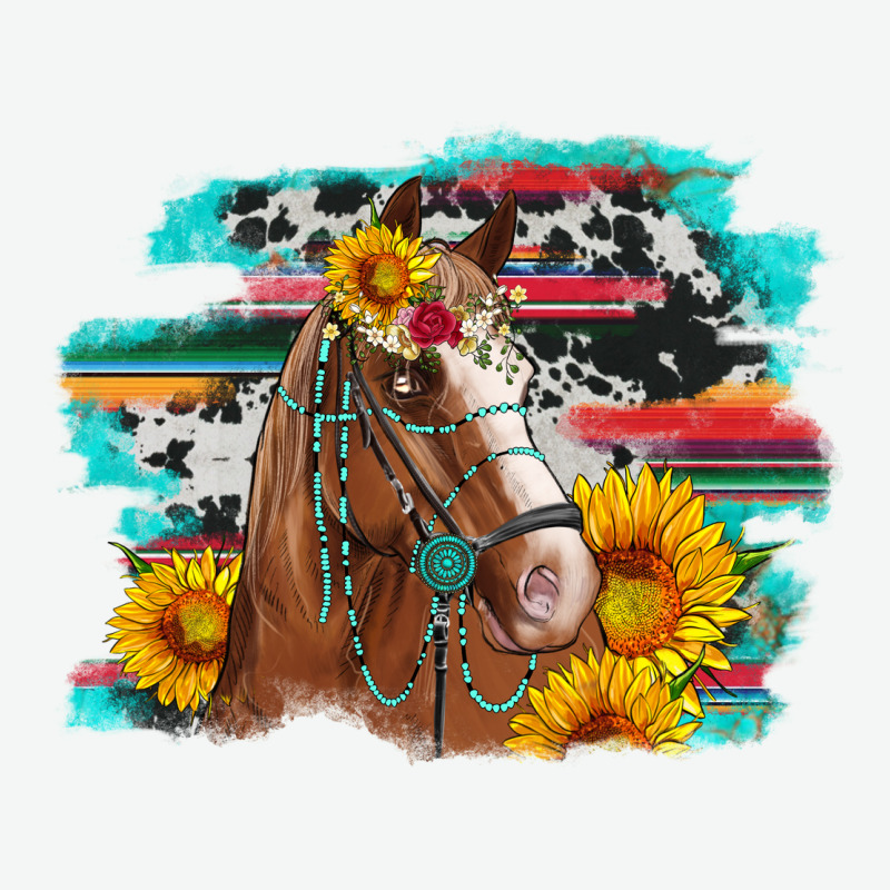 Horse With Sunflowers Urban Heavy Tee by Artiststas | Teevron