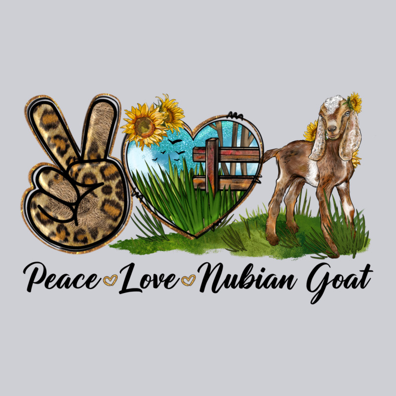 Peace Love Nubian Goat Heavyweight Sweatshirt by LillyAllenDesigns | Teevron