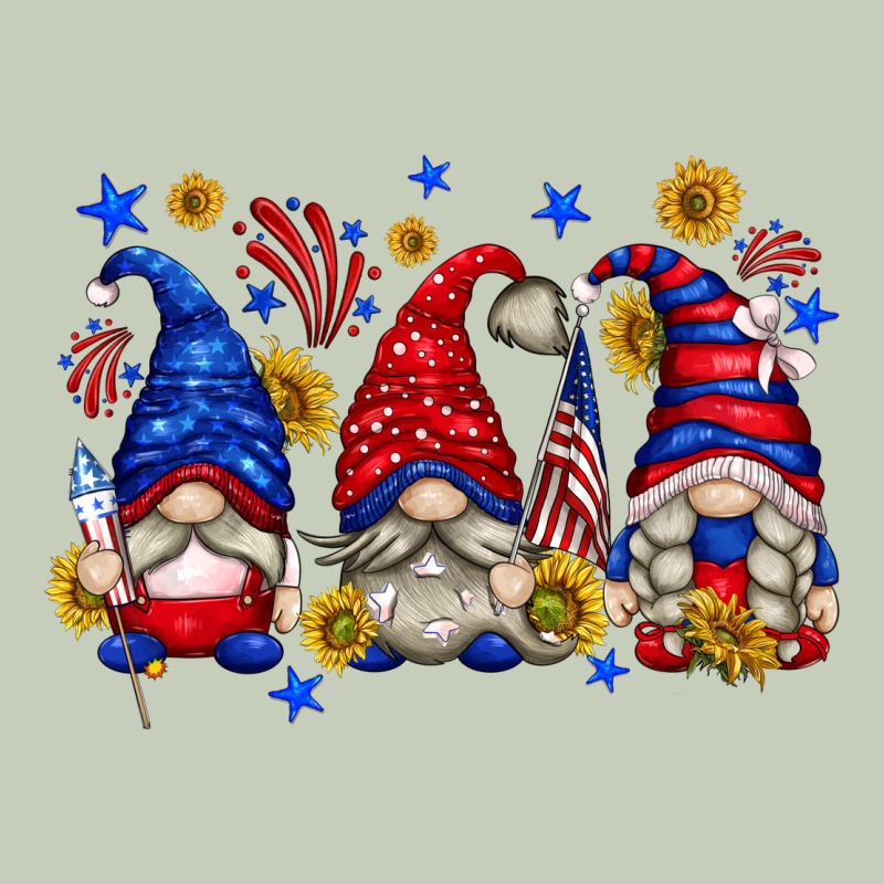 American Gnomes With Sunflowers Ladies Tee by texasbilliewilder | Teevron