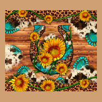 Sunflower Gemstone Leopard Cowhide Horseshoe Vintage Tee | Teevron