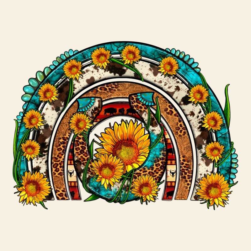 Sunflower Gemstone Leopard Cowhide Horseshoe Rainbow Vintage Tee by Artiststas | Teevron