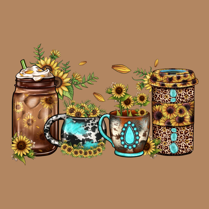 Sunflower Gemstone Coffee Long Sleeve Tee by JahusDesignShop | Teevron