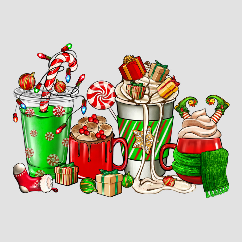 Christmas Coffee Cup Premium Hoodie by NancyCooperArtShop | Teevron