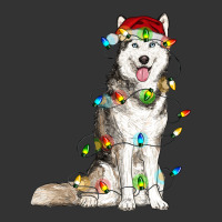 husky with christmas lights | Teevron