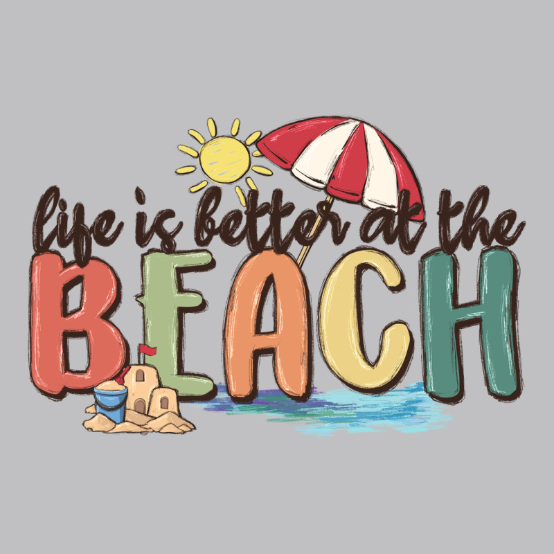 Life Is Better At The Beach Long Sleeve Tee by MaliasSmallBusiness | Teevron