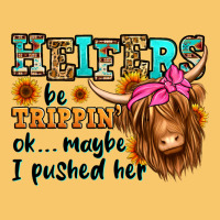 Heifers Be Trippin Ok Maybe I Pushed Her Long Hair Vintage Hoodie | Teevron