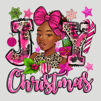 Pink Christmas Joy Black Woman Zipper Hoodie | Teevron