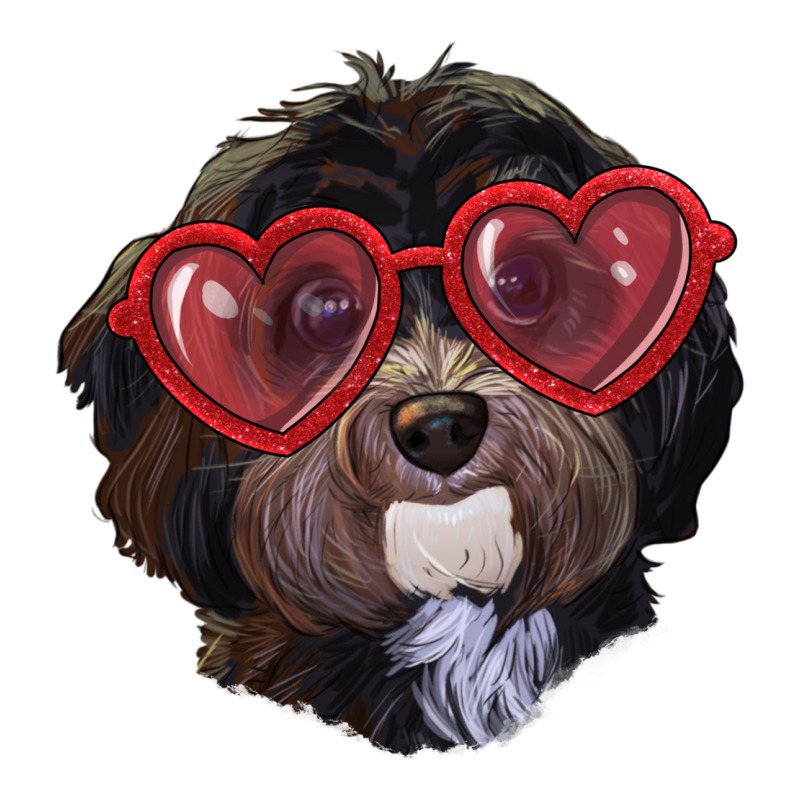 Havanese Dog With Love Glasses Ladies Tee by RanaPortraitStore | Teevron