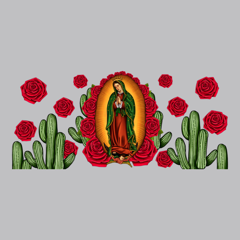 Lady Of Guadalupe Cactus Rose Long Sleeve Tee by JahusDesignShop | Teevron