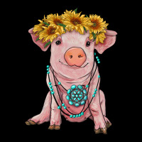 Sunflower Pig With Gemstone Premium Tee | Teevron