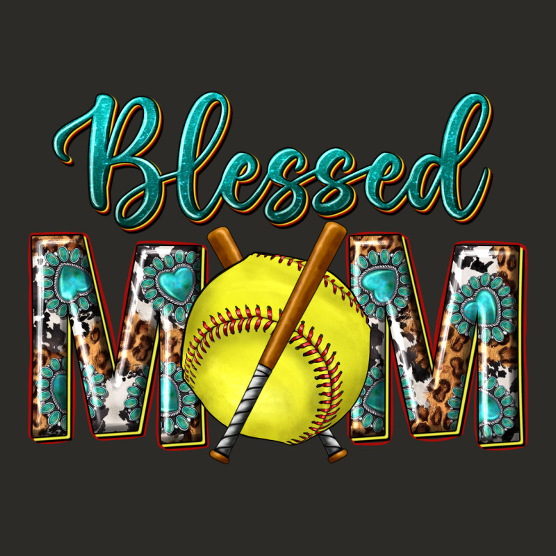 Western Blessed Mom With Softball Heavy Core Tee by texasbilliewilder | Teevron