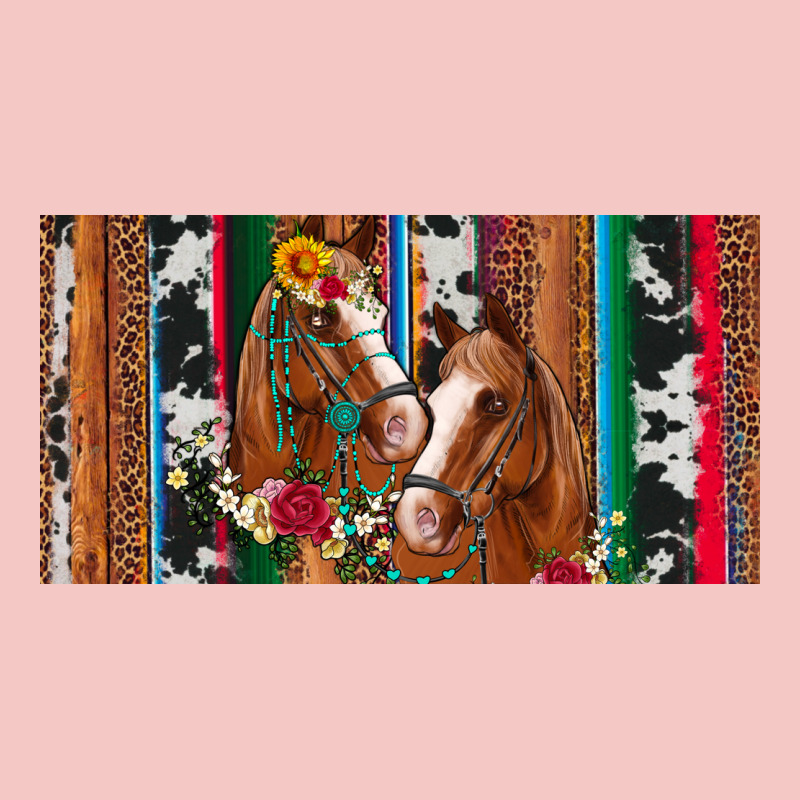 Western Horses Gemstone Horse Cowhide Leopard Floral Background Licens Urban Heavy Tee by Artiststas | Teevron