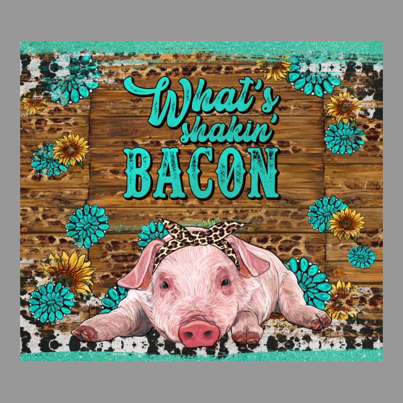 Whats Shakin Bacon Baby Pig Vintage Hoodie by RanaPortraitStore | Teevron
