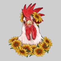Rooster Head With Sunflowers Premium Tee | Teevron