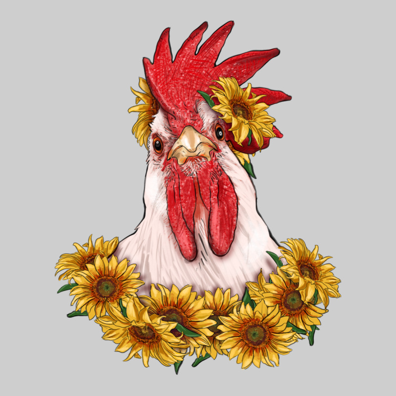 Rooster Head With Sunflowers Premium Tee by RanaPortraitStore | Teevron