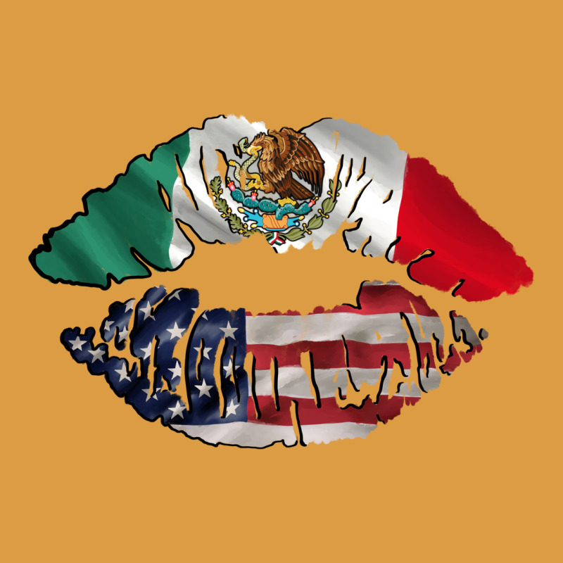 Mexico Usa Lips Urban Heavy Tee by AdoDesignShop | Teevron