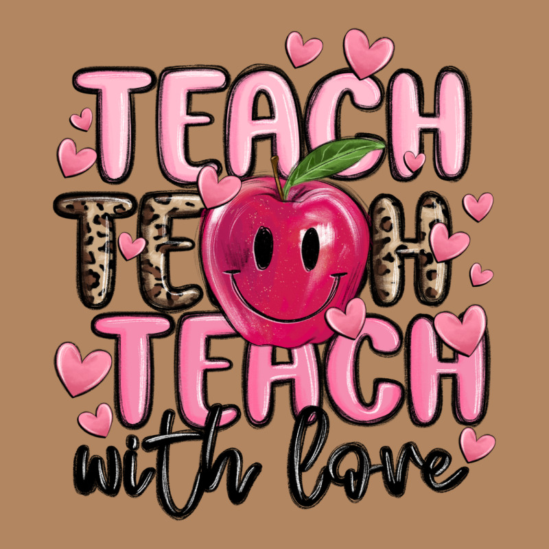 Teach Teach Teach With Love Long Sleeve Tee by MaliasSmallBusiness | Teevron