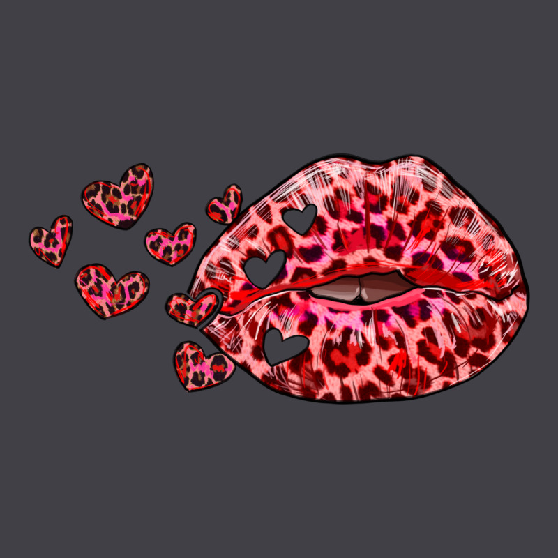 Kiss With Leopard And Hearts Heavyweight Hoodie by RanaPortraitStore | Teevron