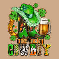 One Lucky  Cowboy With Hat And Boots Vintage Hoodie | Teevron