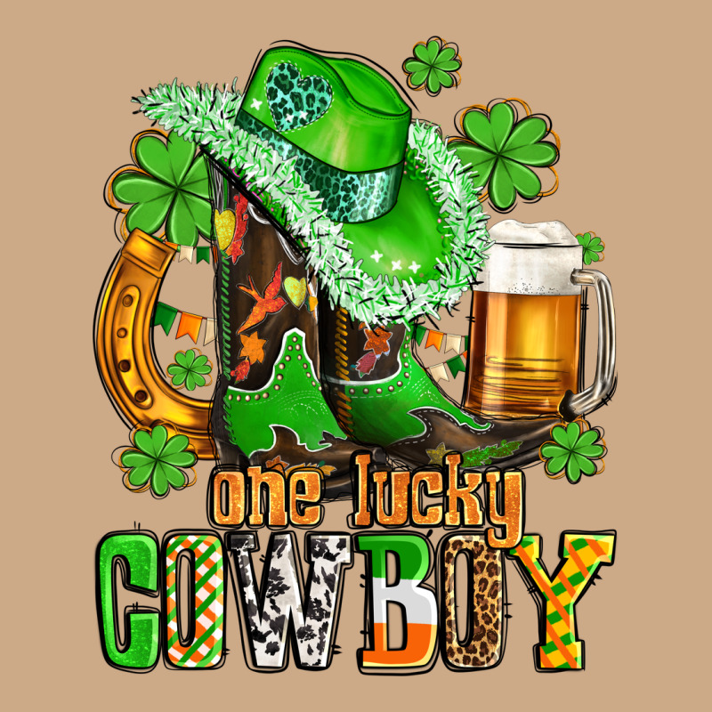 One Lucky  Cowboy With Hat And Boots Vintage Hoodie by AdoDesignShop | Teevron
