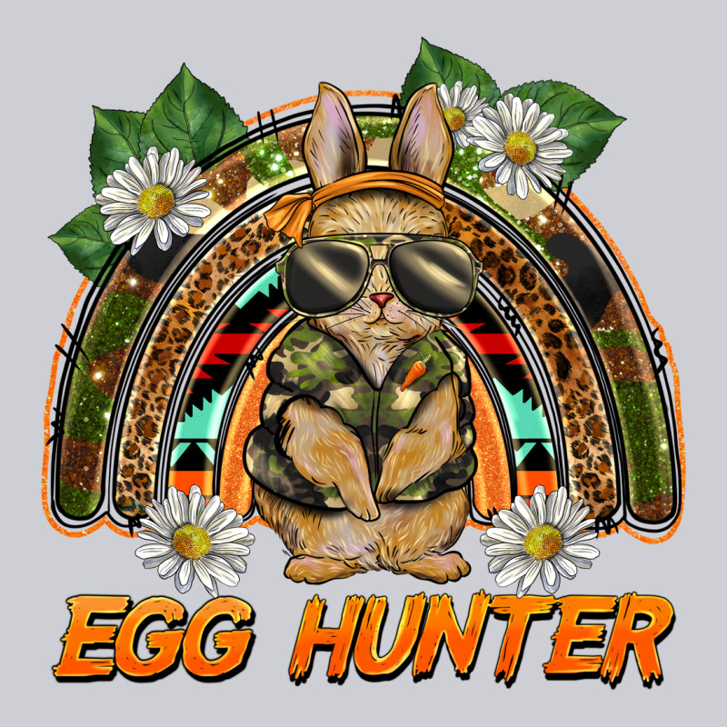 Easter Egg Hunter  Rabbit Rainbow Heavyweight Sweatshirt by BarkalooDesign | Teevron